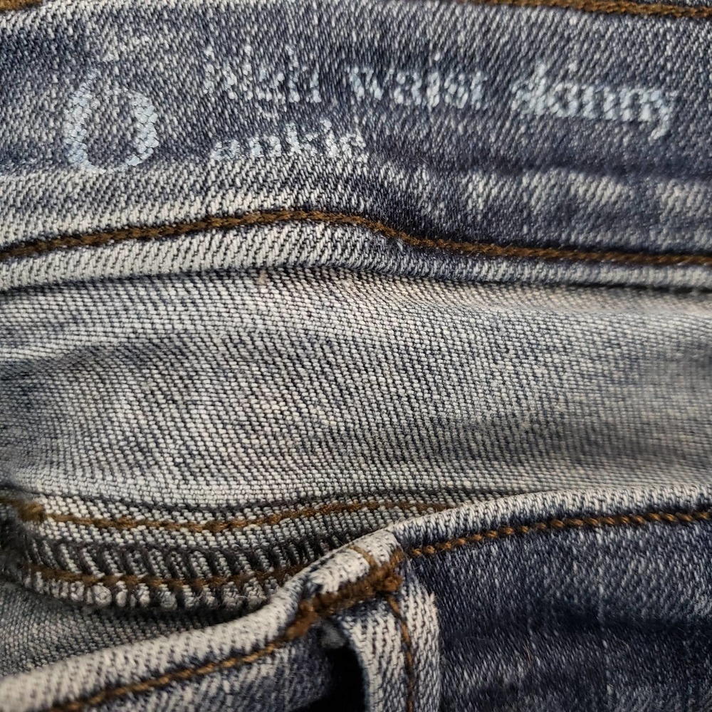 30. Ann  Taylor Loft High Waist Skinny Jeans Womens Size 6 Medium Wash Blue - Picture 10 of 10